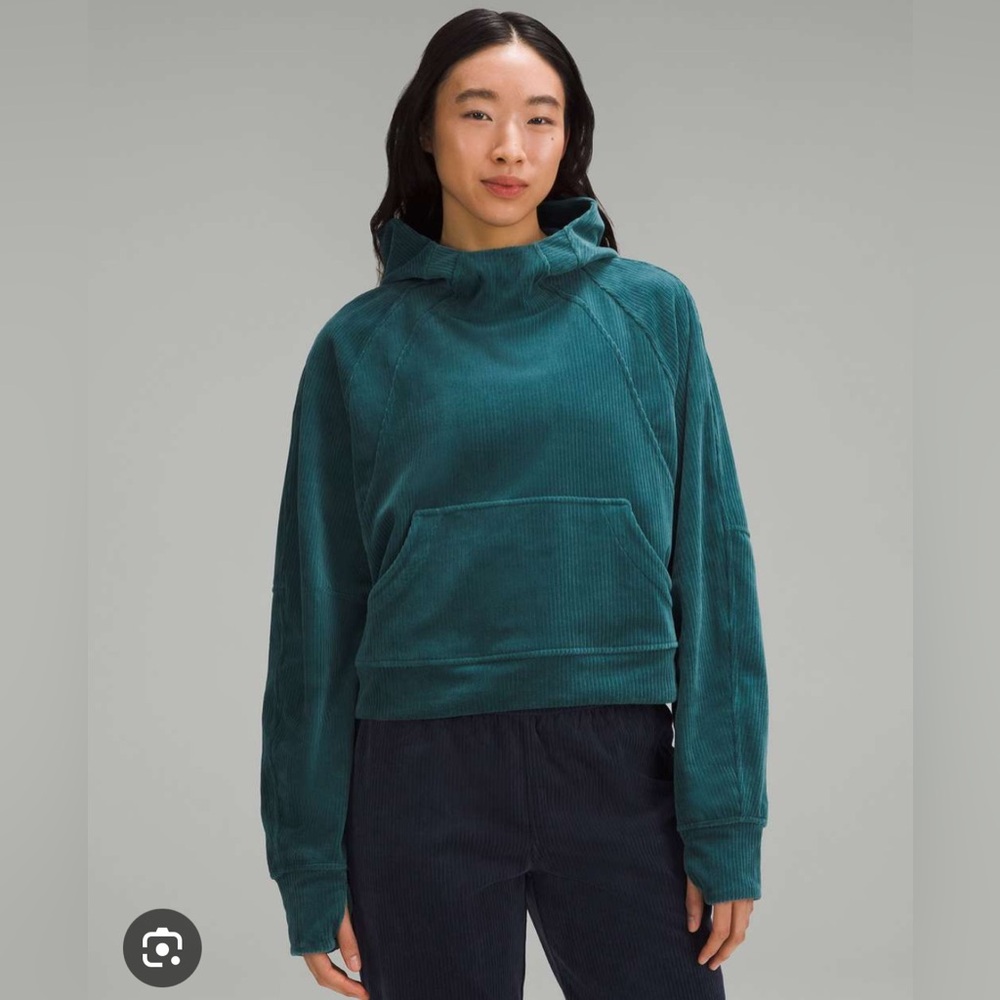 Lululemon Athletica scuba oversized hoodie velvet cord